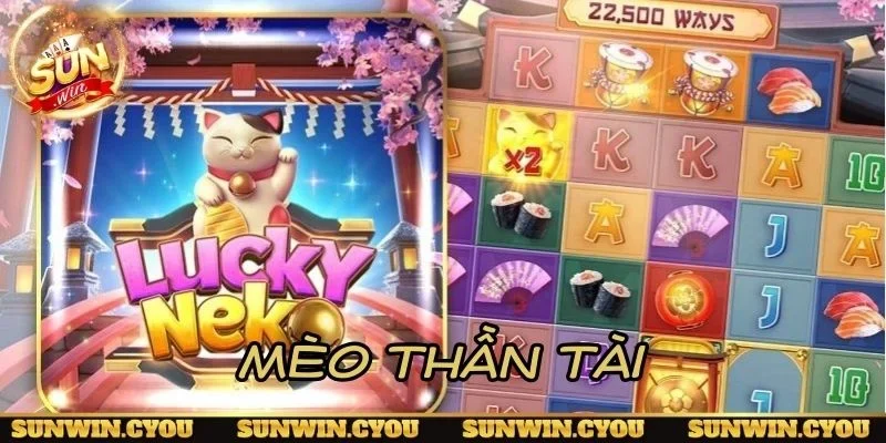 Mèo Thần Tài biểu tượng may mắn được yêu thích trong slot
